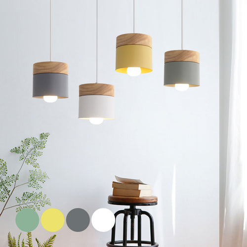 LED Wood Pendant Light Modern Nordic Pendant Lamp