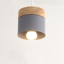 Load image into Gallery viewer, LED Wood Pendant Light Modern Nordic Pendant Lamp