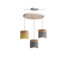 Load image into Gallery viewer, LED Wood Pendant Light Modern Nordic Pendant Lamp